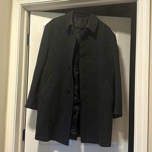 Joseph A. Bank 100% wool gray coat size 40 short